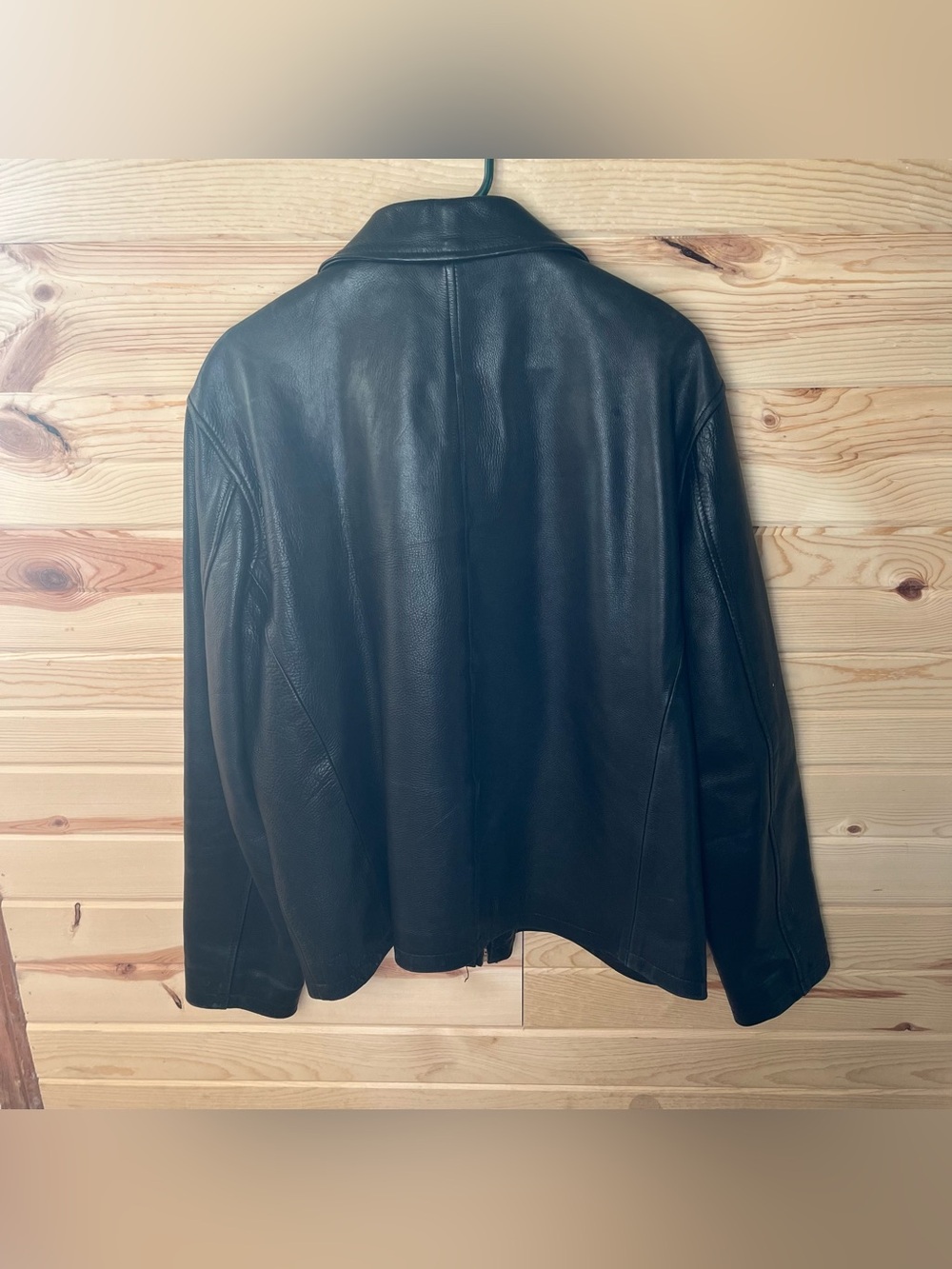 Vintage 90s M. Julian Wilsons Genuine Leather Bomber Jacket Mens Large Black - Picture 5 of 7